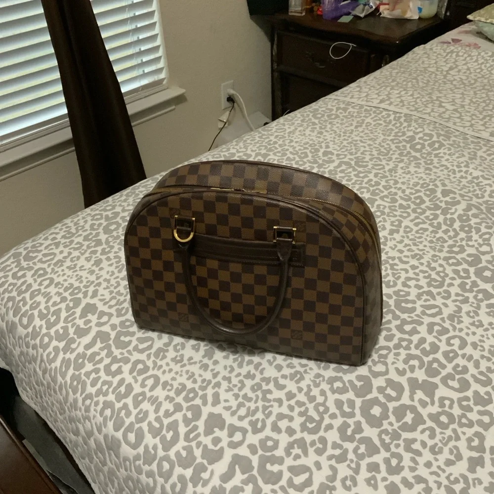 Luxury Brown Checkered Men's Bag